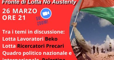 Mercoledì 26 marzo: riunione del Coordinamento nazionale del Flna